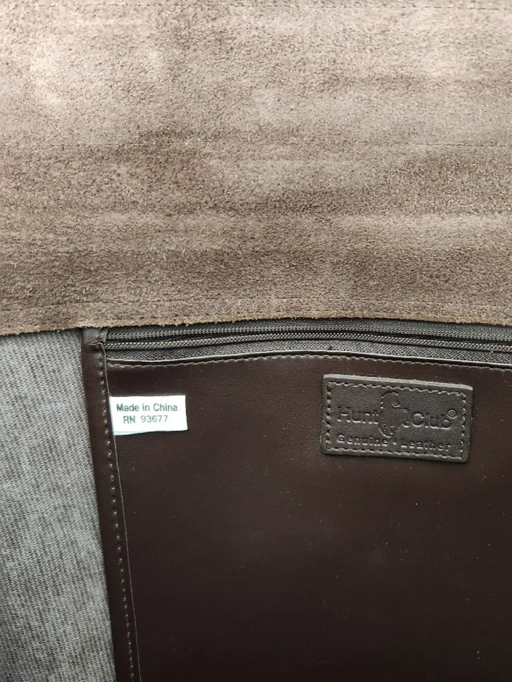 Hunt Club Messenger Bag Vintage Brown Leather Brass Turn Lock Removable Strap